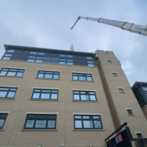 Rooftop HVAC unit lift